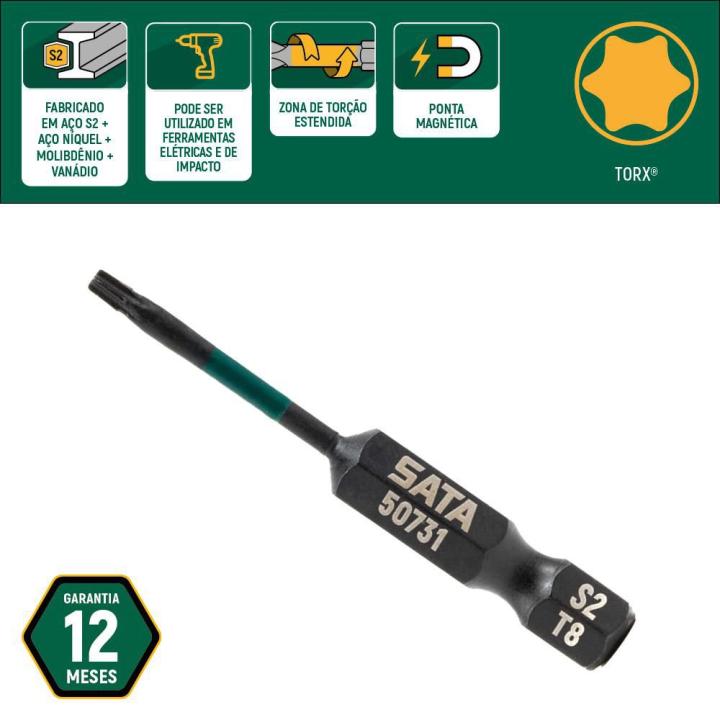 Bit Impacto T10 29mm 10 Peças - SATA Brasil